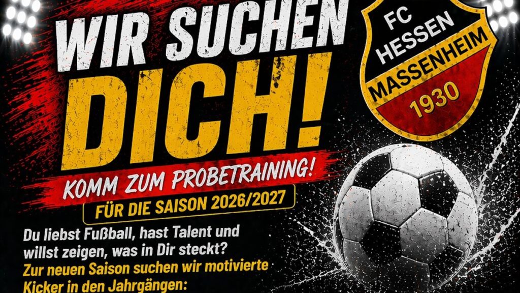 Wir suchen Dich: Komm zum Probetraining für die Saison 2026/2027!